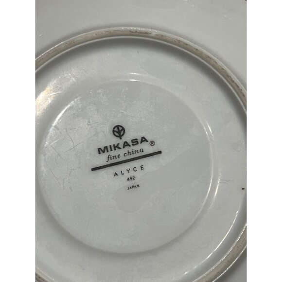 Mikasa Fine China - Alyce Pattern - 4 Saucers - Picture 3 of 4